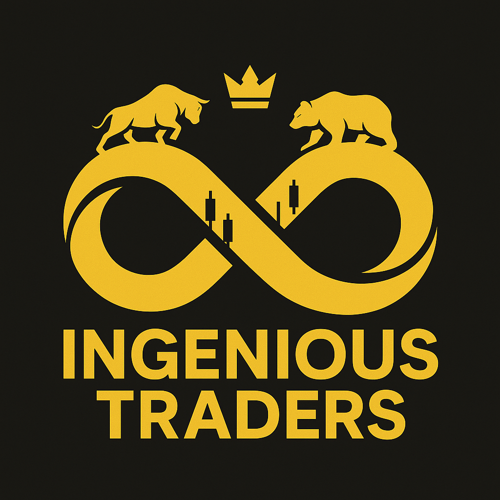 Ingenious Traders logo representing a professional trading education brand focused on disciplined retail trading systems.